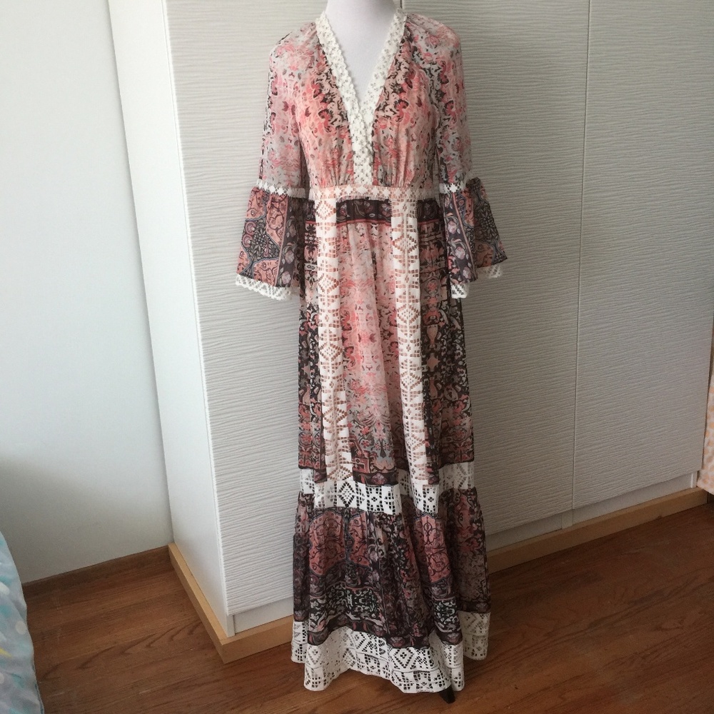 Bebe Bohemian Maxi Dress